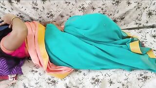Bhabhi caught for another secret talk while cooking in the kitchen