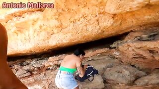 An Argentine slut caught and fucked publicly on the beach