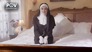 Nun’s cock sucking adventure with Aubree Valentine in stunning HD quality