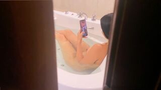 I peeped my sister-in-law naked in the bathtub and we had hard sex