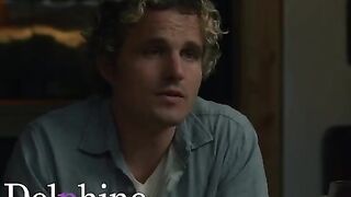Two guys fucked petite beauty Maya Woulfe on the kitchen table in an intense scene