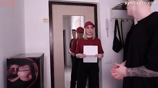 A delivery girl can also be a naughty one, just like the one in this video