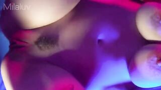 Close up pussy fuck with cum heaven inside and outside the meaty, tight pussy