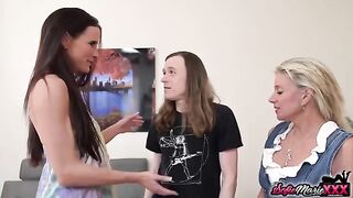Payton Hall and Sofie Marie enjoy a steamy 4some with young men