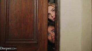 Scarlit and Kenzie are submitted to the will of their unknown master
