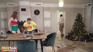 The whole family is sharing a Thanksgiving dinner together. Suddenly, the conversation takes an unexpected turn