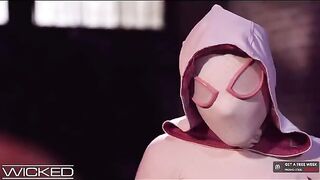 Spiderman fucks Gwen Stacy's juicy pussy in this hot parody