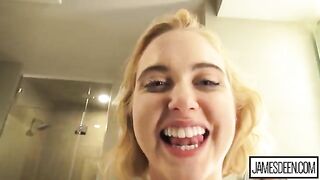 The perfect girl next door gets fucked hard by a huge dick in this intense vid