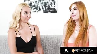 Lauren Phillips rids a big cock while her stepdaughter gets fucked