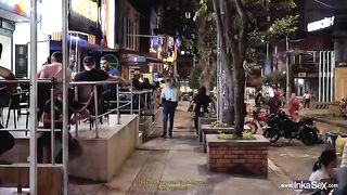 Spying Sara Blonde in a Colombian disco, a wild ride awaits in this steamy scene