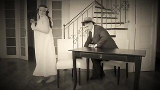 Naughty dancer Luna Roulette gets fucked hard in retro scene