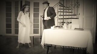 Naughty dancer Luna Roulette gets fucked hard in retro scene
