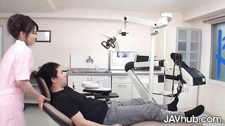 Skinny Japanese dentist Mao Chinen gets fucked by her patient on JAVHub