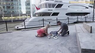 A PAWG from London would do anything for a million dollars. Anything