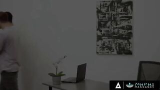 Two college boys get fucked by Natasha Nice’s big tits
