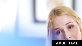 A stepmom with big boobs teaches her stepson to have sex