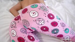 Step mom wakes up to a hard cock of step son, helping her to climax