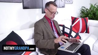 Ginger teen Madi Collins seduces her stepdad to fuck