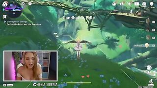 A gamer girl makes a dangerous donation in this Genshin Impact roleplay