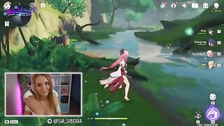 A gamer girl makes a dangerous donation in this Genshin Impact roleplay