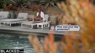 Four hot blondies gave Antons BBC the deluxe service in an intense group scene