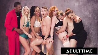 The sexy girls are having an incredible Christmas orgy this year