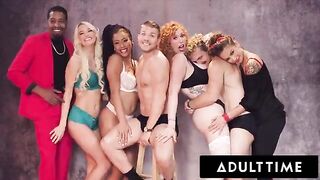 The sexy girls are having an incredible Christmas orgy this year