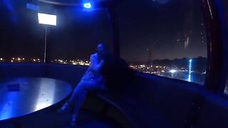 Romantic evening in the amusement park with a twist