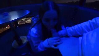 Romantic evening in the amusement park with a twist
