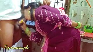 Hot maid servant fucked hard in the kitchen, just like in a real homemade scene