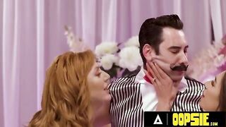 Lauren Phillips and April Olsen play a risqué sock game with Tommy Pistol