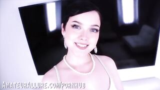 Hot brunette babes Jade Valentine and Bella Luna share a big cock