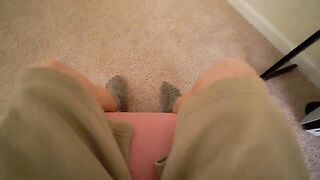 Horny Step Sis fucked through the glory hole by mistake