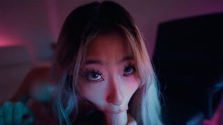 I love to fuck Asian chicks and this hot teen don't mind sucking my cock