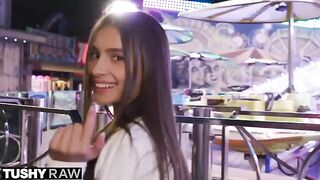 TUSHYRAW Perfect petite Vanessa gets her ass stretched out, showcasing intense anal action