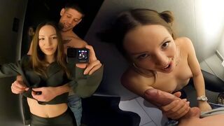 Exchanging sex for clothes in the dressing room is not so safe!