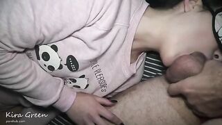 Blowjob, mouthfuck, balls licking, pussy licking, cum on body, cum on face