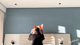 He licked her pussy and put his big dick in it