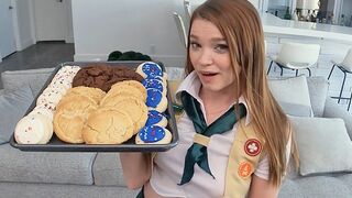 The Girl Scout is motivated to sell cookies and fucks well