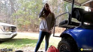 Lucky mechanic plowed a busty blonde babe Bailey Brooke