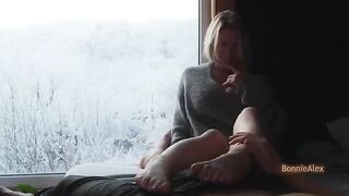 A lovely pair have their intimate and passionate sex on a charming evening