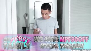 Stepsis wants stepbro to stop cleaning for sex, mypervyfamily style