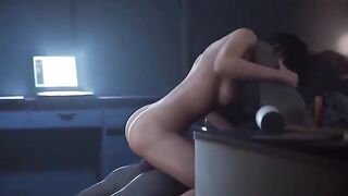 Ada trapped and fucked hard in 3D animation