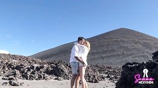 Hiking a volcano and getting an eruption in the mouth