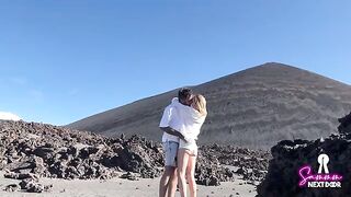 Hiking a volcano and getting an eruption in the mouth