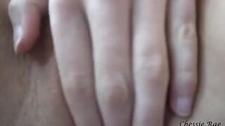 Girl masturbating her wet pussy with a dildo in POV style