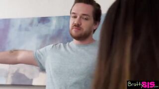 Aneglica Cruz is too horny to wait for her stepbrother to finish
