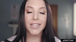 The sexy MILF Angela White plays a doctor in this steamy ASMR roleplay scene