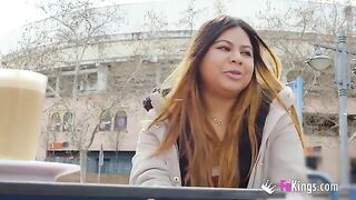Amateur fat Latina Yiyi Candy gets fucked hard in public
