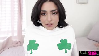 Why don't you lick my pussy for some good luck? Vanessa Moon asks Stepbro